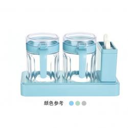 樂(lè)味玻璃調(diào)味盒兩件套