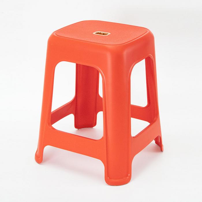 簡約皮紋椅(大號) 大紅色