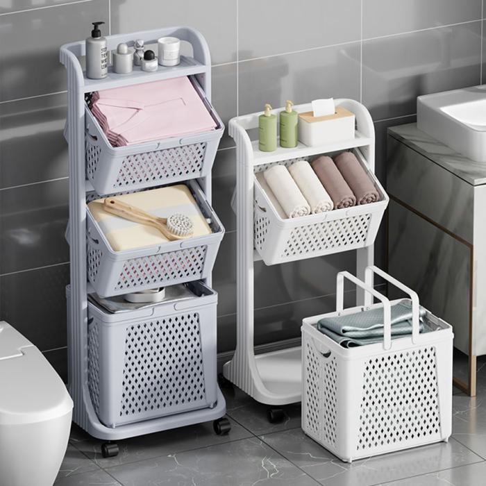 折疊臟衣收納架(二層/