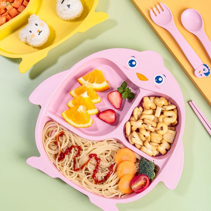 小企鵝兒童餐盤(pán)/套裝